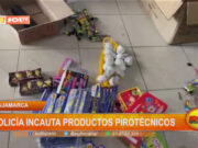 Cajamarca: policía incauta productos pirotécnicos