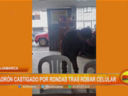 Cajamarca: ladrón castigado por rondas tras robar celular