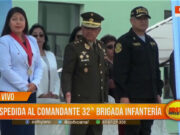 Trujillo Despide al Comandante de la 32ª Brigada con Honores
