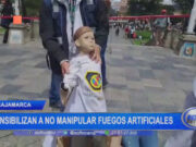 Cajamarca: sensibilizan sobre no manipular fuegos artificiales