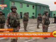 Trujillo: a favor y en contra del retorno de formación preliminar en colegios