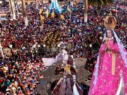 La Libertad: peregrinos buscan bendición de la Virgen de la Puerta