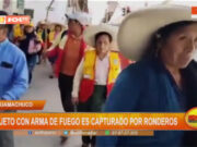 Huamachuco: sujeto con arma de fuego es capturado por ronderos