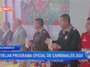 Develación del esperado programa oficial del carnaval de Cajamarca 2024