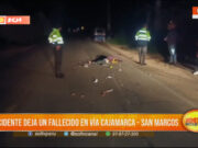 Cajamarca: adulto mayor muere tras ser atropellado por motocicleta