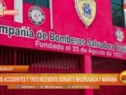 Trujillo: seis accidentes y tres incendios durante medio día del 1 de enero