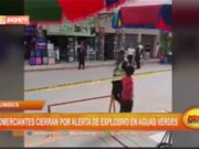 Tumbes: comerciantes cierran por alerta de explosivo en Aguas Verdes