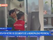 Alerta por retiro de documentos de la Municipalidad Provincial de Trujillo