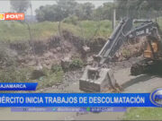 Cajamarca: Ejército inicia trabajos de descolmatación