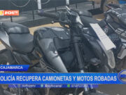 Cajamarca: policía recupera camionetas y motos robadas