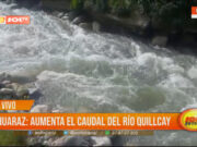 Huaraz: aumenta el caudal del río Quillcay