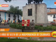 Cajamarca celebra 170 años de independencia con ceremonia cívico-militar