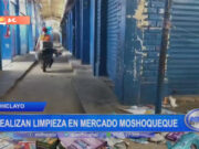 Chiclayo: realizan limpieza en mercado Moshoqueque