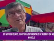 Chiclayo: continúa desmontaje de aleros en mercado modelo