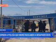 Áncash: despiden a policía que murió buscando a desaparecidos