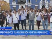 Trujillo: enfrentamientos tras suspensión de Arturo Fernández