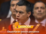 Ecuador: presidente anuncia la deportación de presos extranjeros