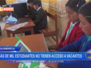 Cajamarca: más de mil estudiantes no tienen acceso a vacantes