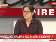 Gaby Lozada, secretaria nacional de Somos Perú: “Mario Reyna no es traidor, Arturo Fernández no es inimputable”
