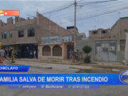 Chiclayo: familia salva de morir tras incendio