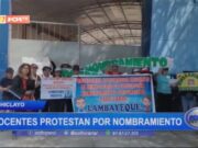 Lambayeque: docentes protestan por nombramiento