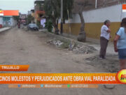 Trujillo: vecinos molestos y perjudicados ante obra vial paralizada