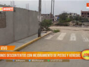 Trujillo: vecinos descontentos con mejoramiento de pistas y veredas