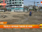 Trujillo: reparan tubería de agua en Av. Mansiche con Pablo Casals