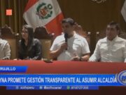 Nuevo alcalde de Trujillo, Mario Reyna, promete gestión completamente transparente