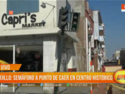 Trujillo: semáforo en riesgo de caer en centro histórico