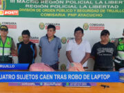 Trujillo: cuatro sujetos caen tras robo de laptop
