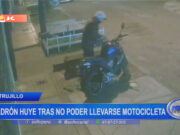 Trujillo: ladrón huye tras no poder llevarse motocicleta