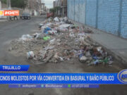 Urbanización Monserrate: vecinos molestos por vía convertida en basural y baño público