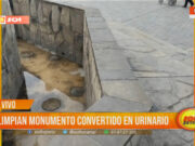 Trujillo: limpian monumento convertido en urinario