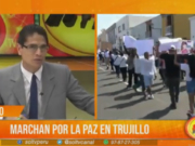 Marchan por la paz en Trujillo