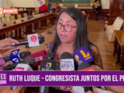 Ruth Luque, congresista: “Vladimir Cerrón tiene que demostrar lo que dice sobre reunión con Jaime Villanueva”