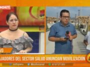 Trabajadores del sector salud anuncian movilización