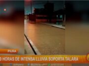Piura: 10 horas de intensa lluvia soporta Talara