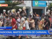 Áncash: tradicional martes guerra de carnaval