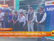 Cajamarca: vacunación contra el sarampión al 70 %
