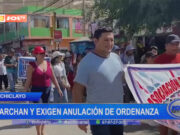 Chiclayo: marchan y exigen anulación de ordenanza