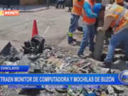 Chiclayo: extraen monitor de computadora y mochilas de buzón