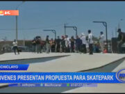 Chiclayo: jóvenes presentan propuesta para skatepark