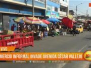 Trujillo: comercio informal invade avenida César Vallejo