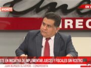 Congresista Juan Burgos persiste en la propuesta de fiscales y jueces sin rostro para luchar contra criminalidad