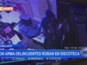 Chiclayo: con arma delincuentes roban en discoteca