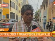 Alcalde vecinal Gerardo Reyes critica declaratoria de emergencia y demanda mayor fiscalización policial