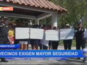 Lambayeque: vecinos de La Plata exigen mayor seguridad