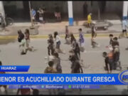 Áncash: menor es acuchillado durante gresca