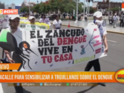 Pasacalle para sensibilizar a trujillanos sobre el dengue